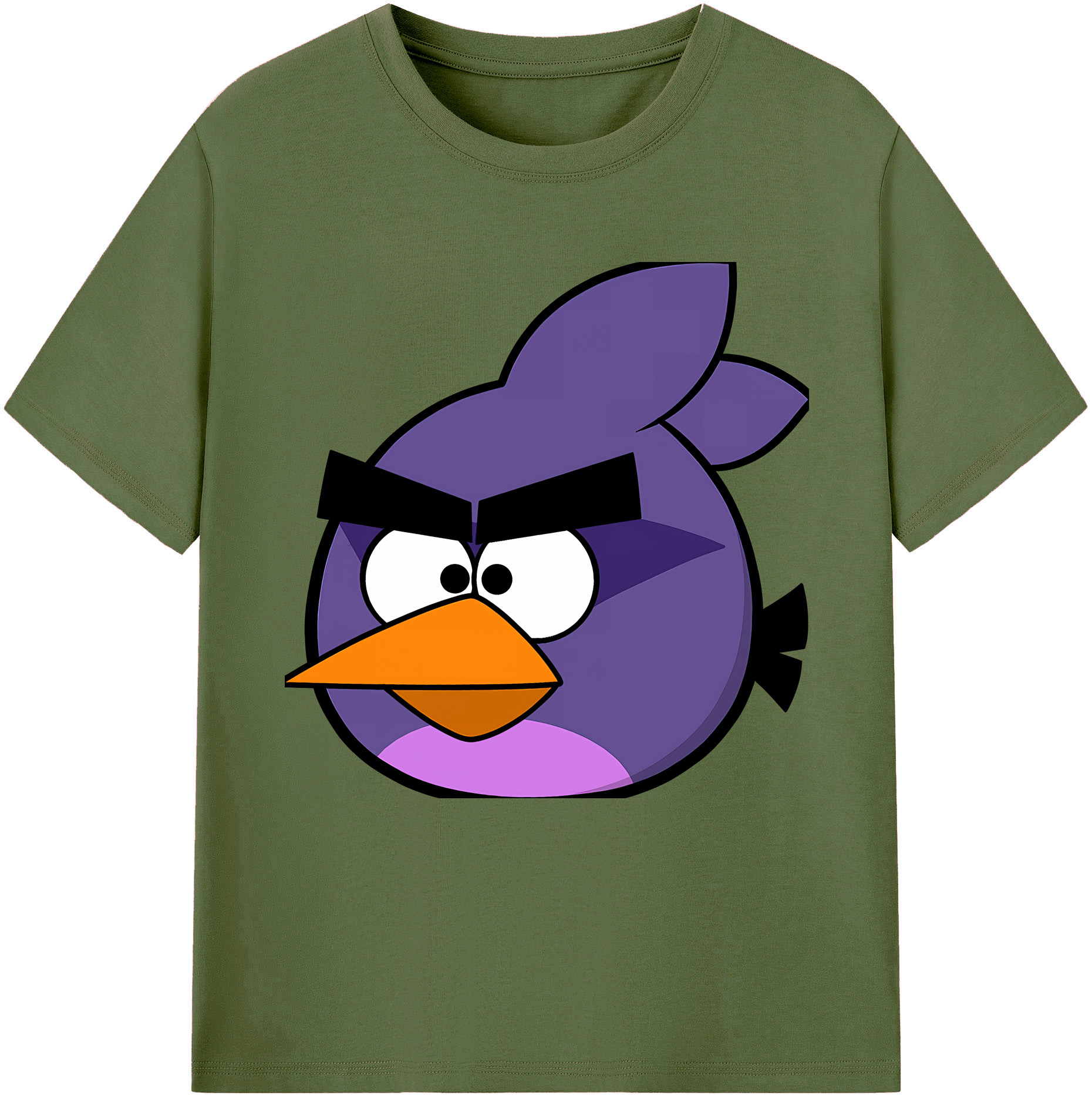 （画像用） Angry Birds アングリーバード 綿100％半袖Tシャツ（フロントプリント）